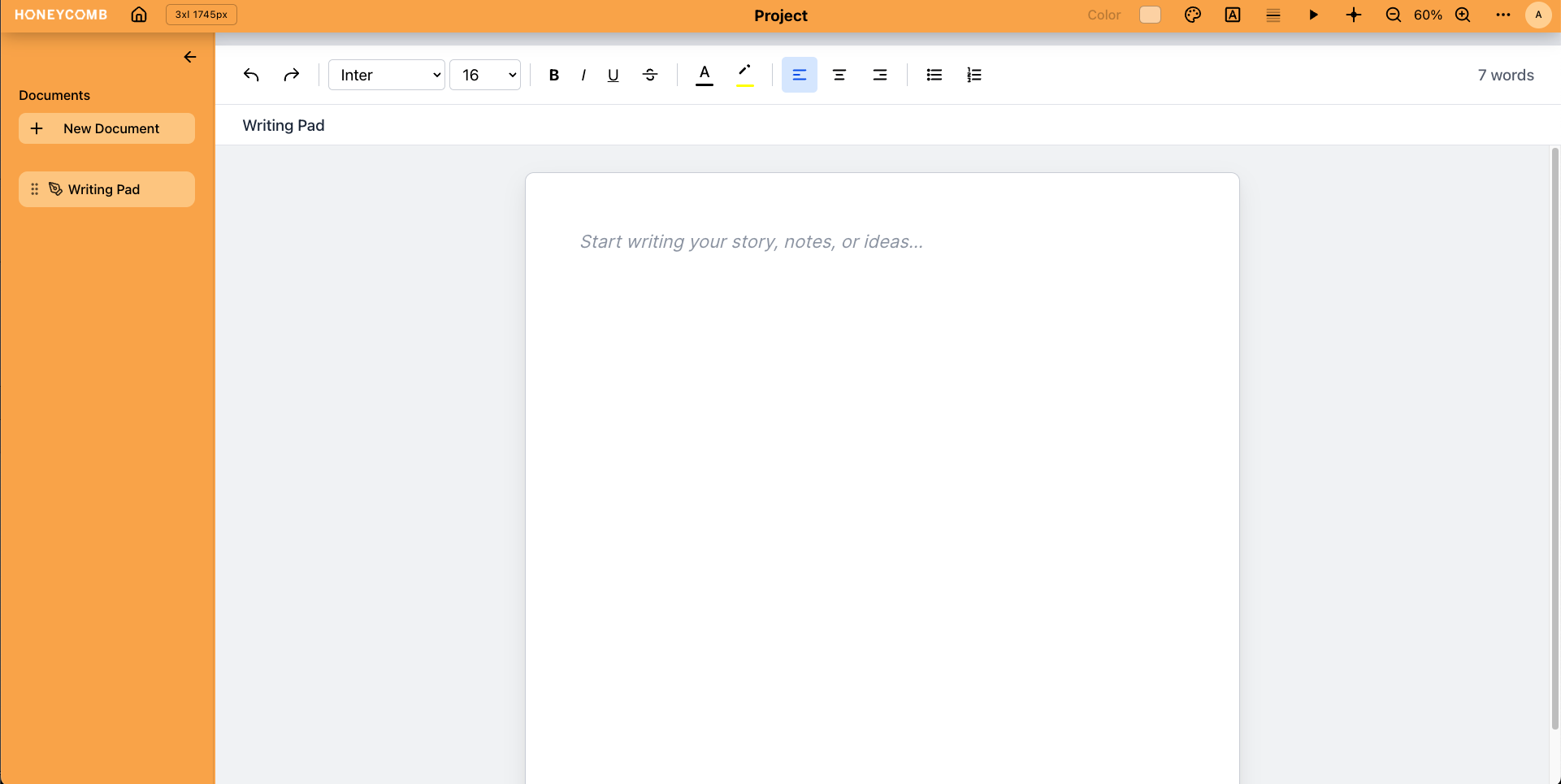Writing Pad Template